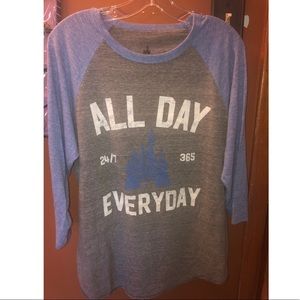 Disney World Baseball T-shirt Size L